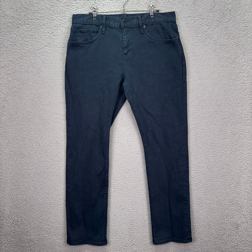 Roark Jeans Mens 34 Navy Blue HWY 133 Denim Standard Slim Fit Outdoor Rugged